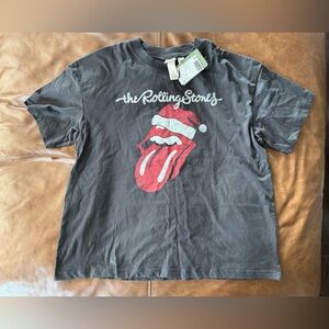 NWT H&M Rolling Stones Christmas tshirt